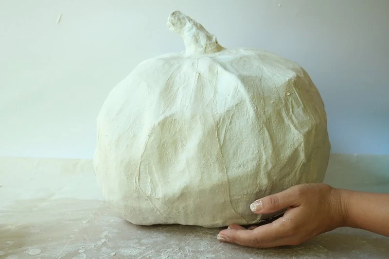 Decoupage Pumpkin with CelluClay & Rigid Wrap